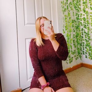 Deep Purple Sparkle Dress